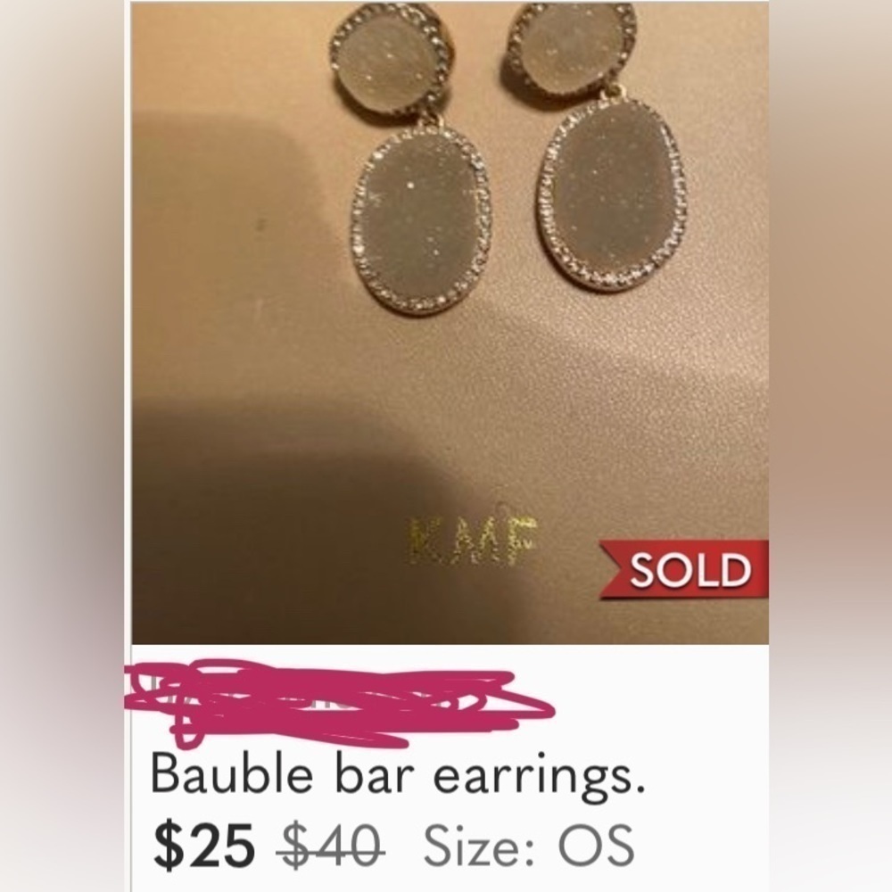 Earrings Shimmery Butterflies, Sugar Fix by Bauble Bar, Nickel Free - Picture 6 of 12